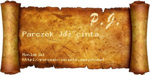 Parczek Jácinta névjegykártya